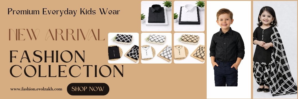 Evolzakh Kids Wear Banner Image